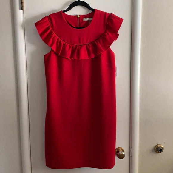 Trina Turk • Ruby Rose Ruffle Dress • Size 4 • NWT - Picture 2 of 7